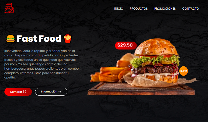 Fast-Food-Página Web de Comida Rápida